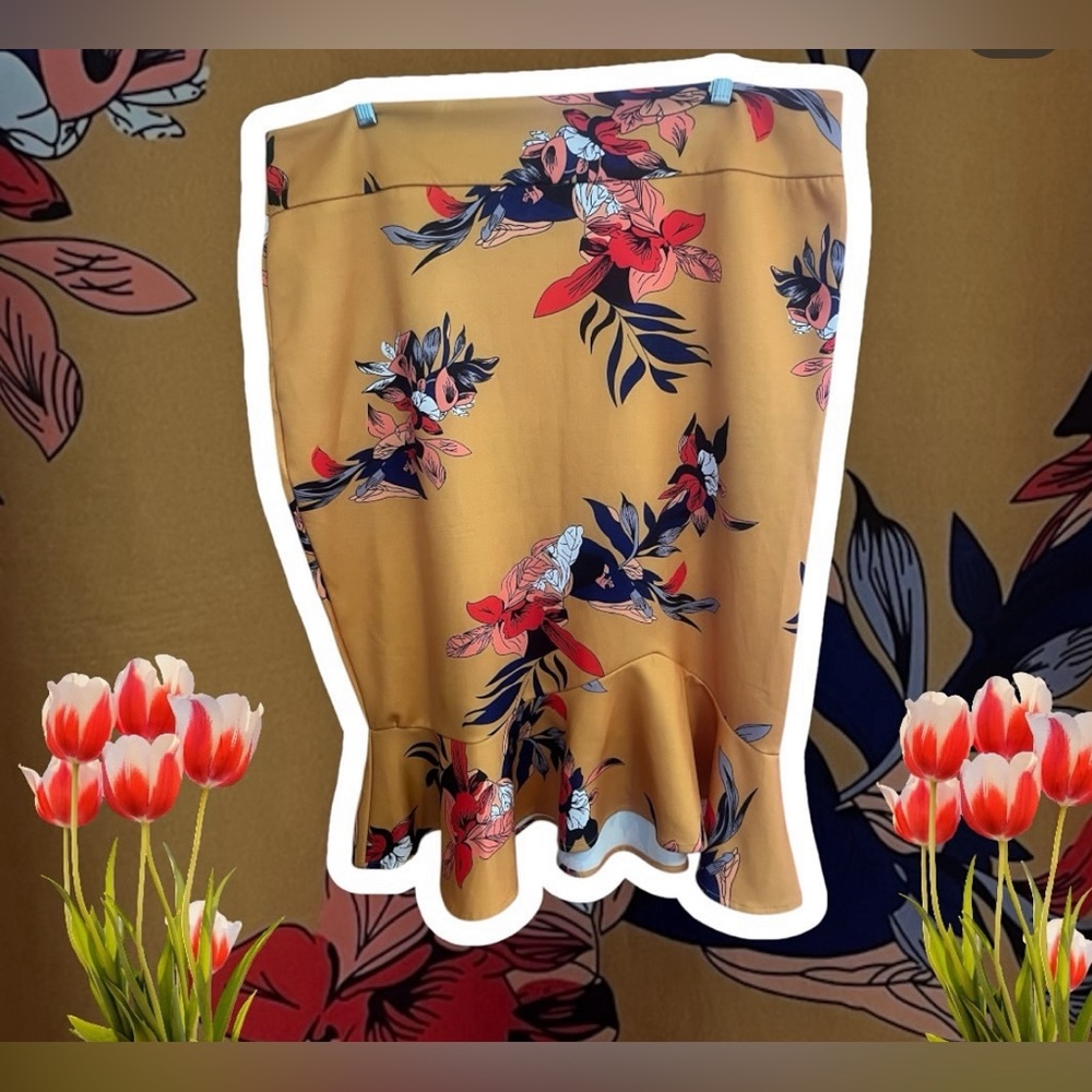 Floral Print Skirt